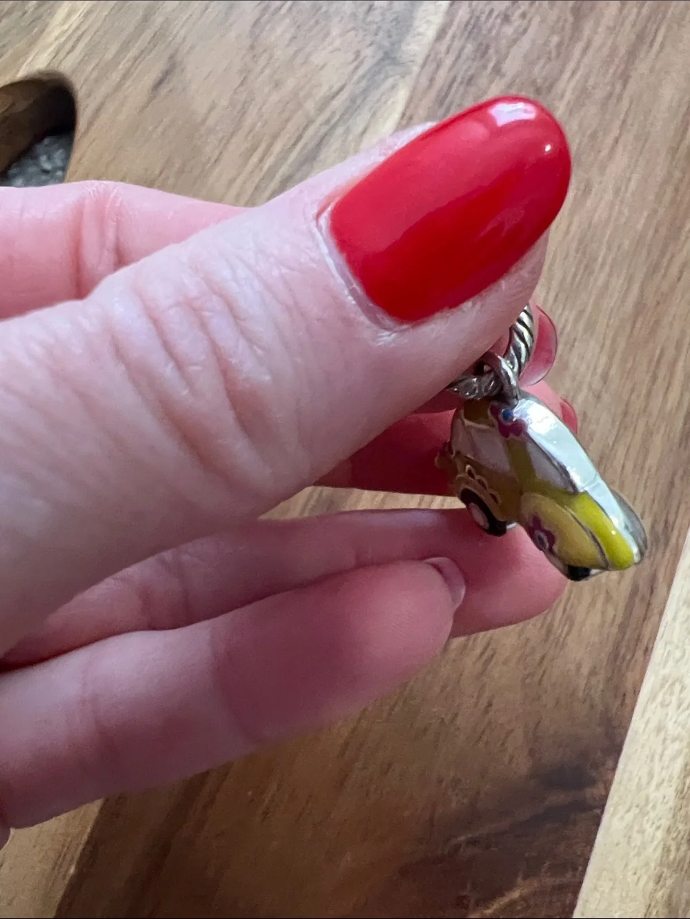 Brighton Yellow Floral Car Charm for Kids Jewelry